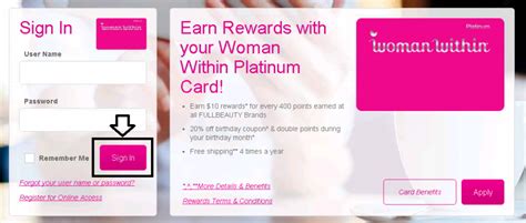 This site gives access to services offered by Comenity Bank, which is part of Bread Financial. Woman Within Platinum Accounts are issued by Comenity Bank. 1-866-776-9859 (TDD/TTY: 1-800-695-1788 )